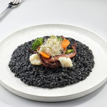 Veneto risotto al nero di seppia